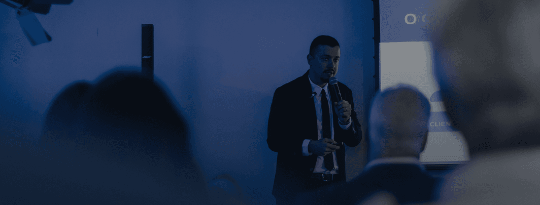 Banner do evento presencial Contclaro Talks sobre a reforma tributária